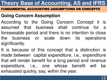 5 key accounting assumptions