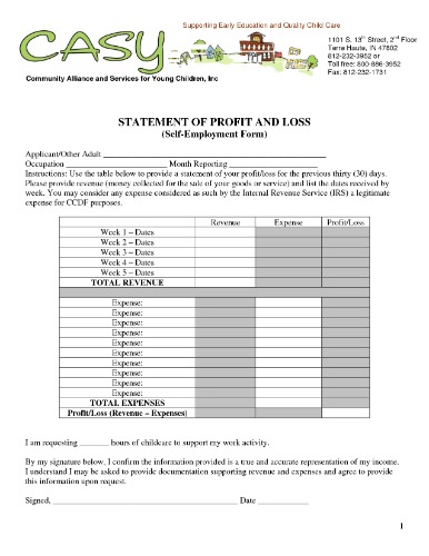 whats on a income statement