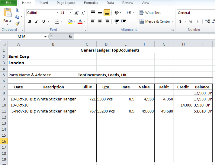 what is a general ledger account?