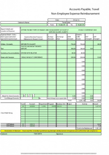 what is an expense report? with downloadable template for