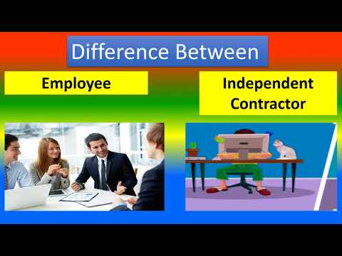 what is the difference between employee and independent contractor?
